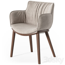 Cattelan Italia Rhonda wood armchair 