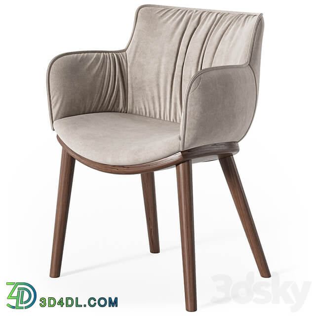 Cattelan Italia Rhonda wood armchair