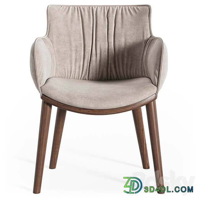 Cattelan Italia Rhonda wood armchair