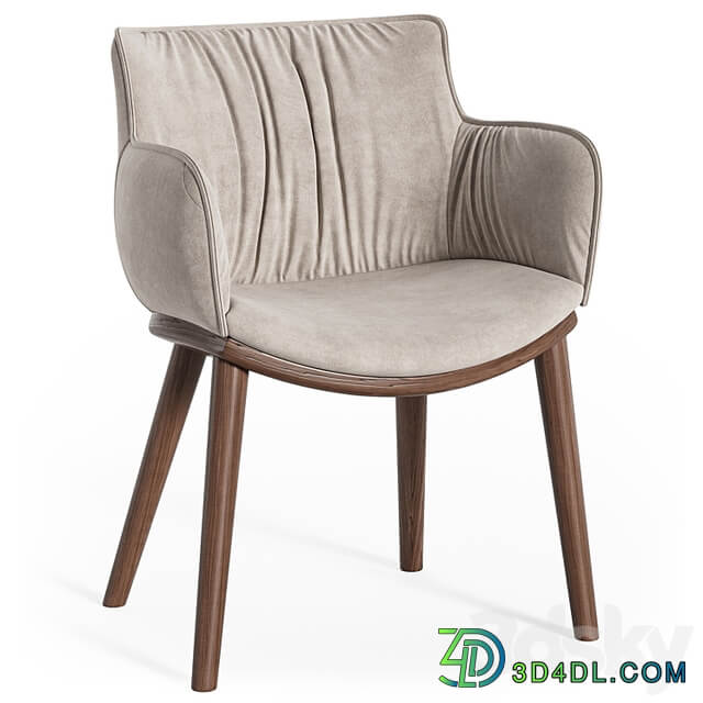 Cattelan Italia Rhonda wood armchair