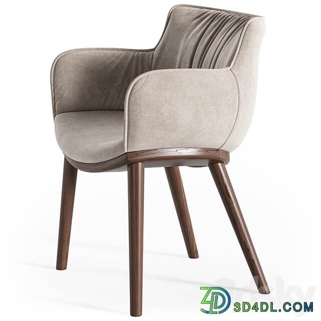 Cattelan Italia Rhonda wood armchair