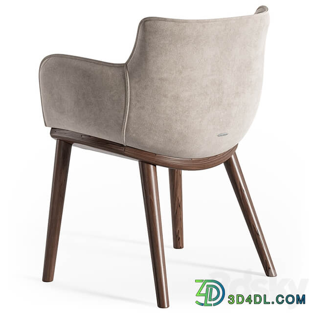 Cattelan Italia Rhonda wood armchair