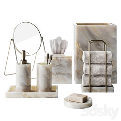 Stone bathroom accessories 