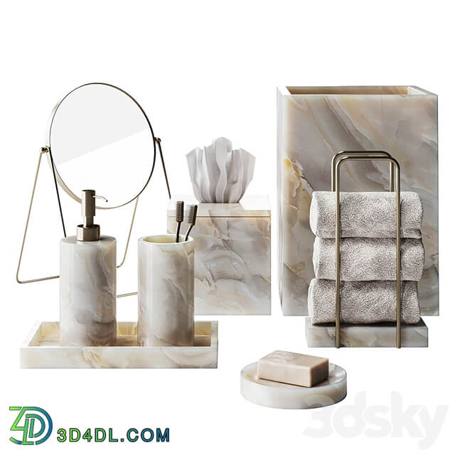 Stone bathroom accessories