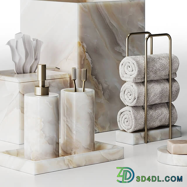 Stone bathroom accessories