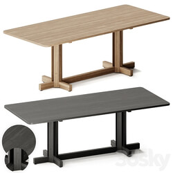 Kettal ALTAR Rectangular wooden dining table 