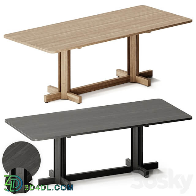 Kettal ALTAR Rectangular wooden dining table