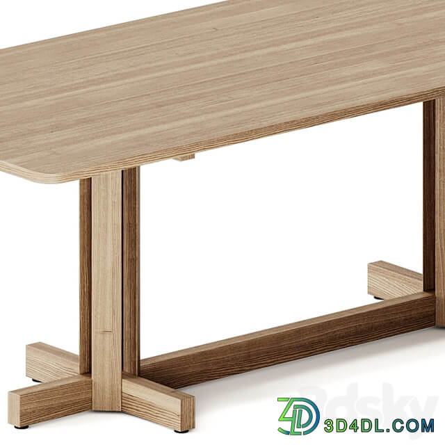 Kettal ALTAR Rectangular wooden dining table