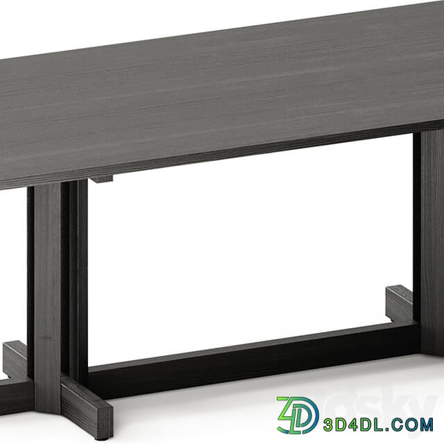 Kettal ALTAR Rectangular wooden dining table