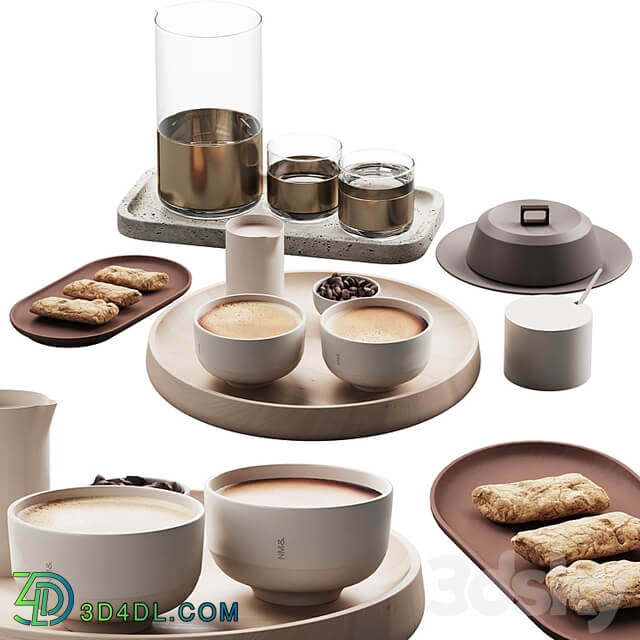 432 eat and drinks decor set 10 coffee & water carafe kit serving 01