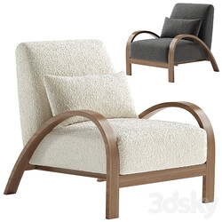 Boucle Bentwood Armchair 