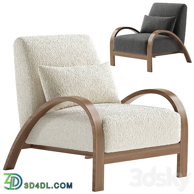 Boucle Bentwood Armchair