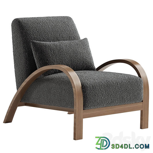 Boucle Bentwood Armchair