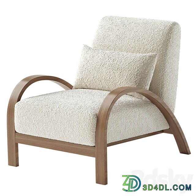 Boucle Bentwood Armchair