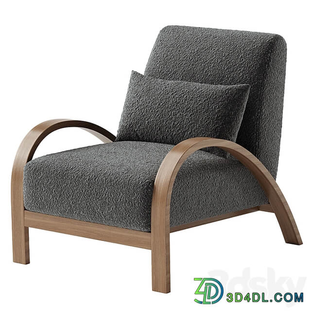 Boucle Bentwood Armchair