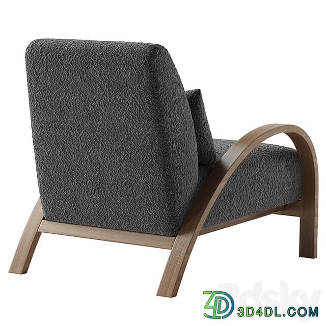 Boucle Bentwood Armchair