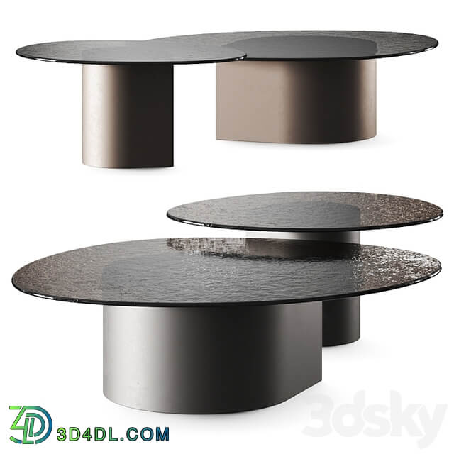 Al2 Dakry Fusion Glass Coffee Tables