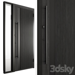 Wooden Front Door Set 91 