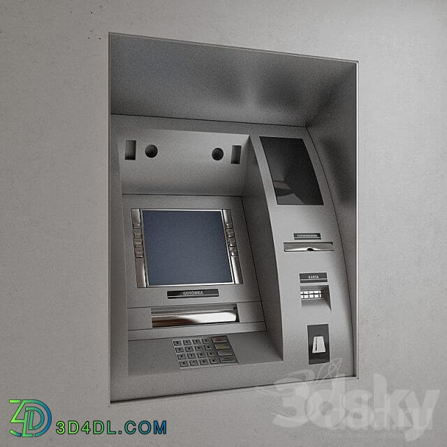 ATM wall mounted Miscellaneous 3D Models