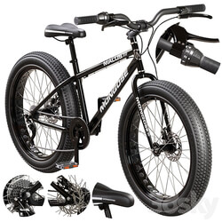 Mongoose Malus Mens and Women Fat Tire Mountain Bike 