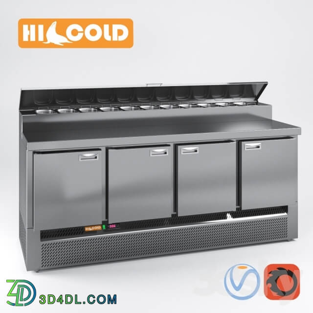 Table refrigerated pizzafied HiCold set GN 1111 GNE 1 GN 11 GN 111