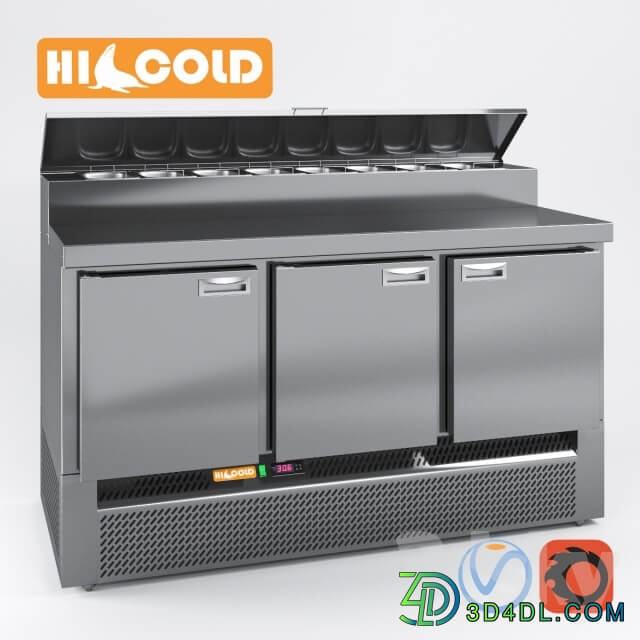 Table refrigerated pizzafied HiCold set GN 1111 GNE 1 GN 11 GN 111