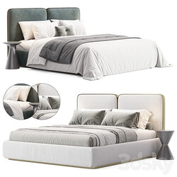 Gem Upholstered King Queen Bed 