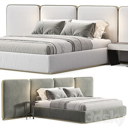 Gem Upholstered King Queen Bed 2 