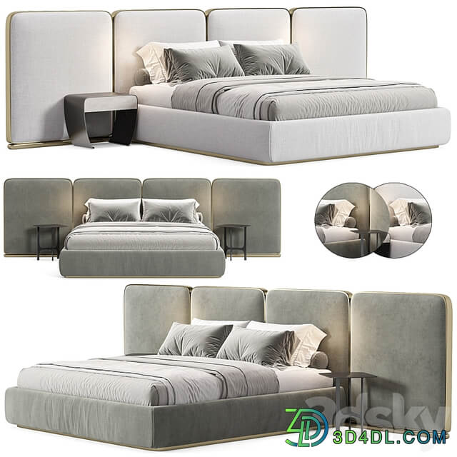 Gem Upholstered King Queen Bed 2