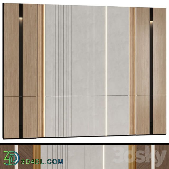 Wall panels in a modern minimalist style 4