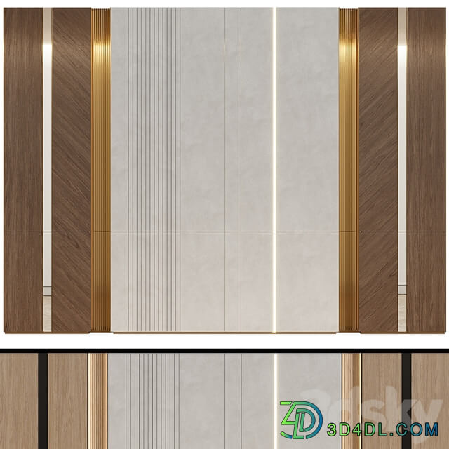 Wall panels in a modern minimalist style 4