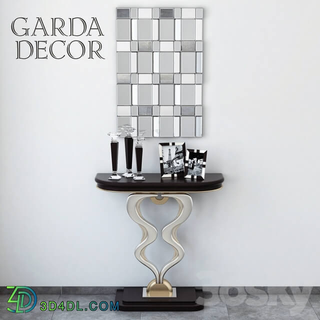 Garda Decor Console with decoration Console 3D Models