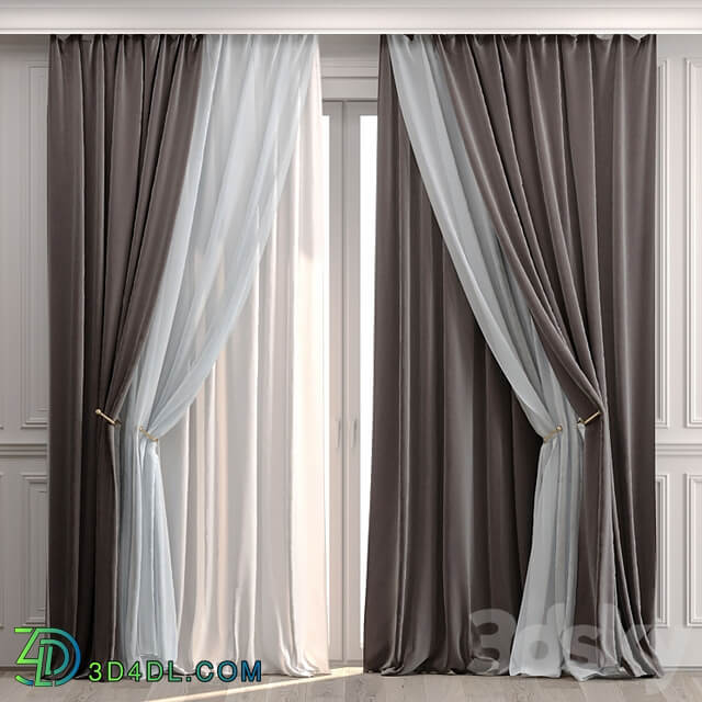 Curtains with moldings 532C