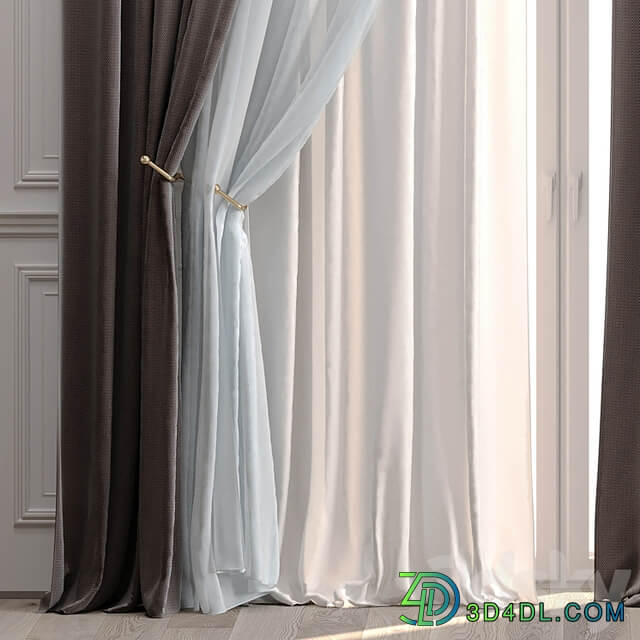 Curtains with moldings 532C