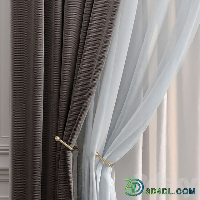 Curtains with moldings 532C