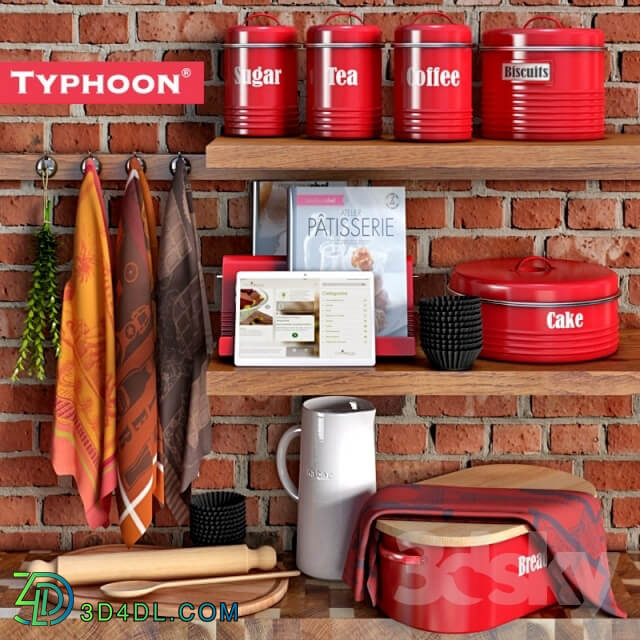 Typhoon Vintage Kitchen Red