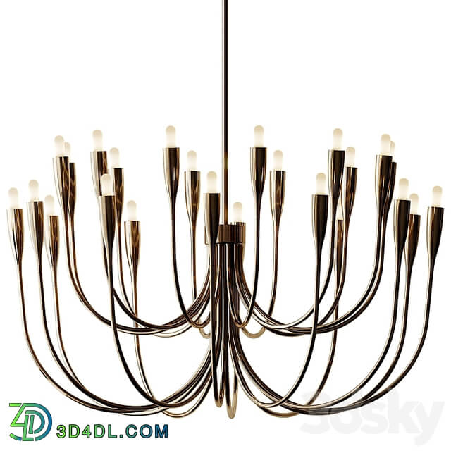 Liona Brass Candelabra Chandelier Light