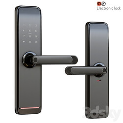 Electronic door handle lock 