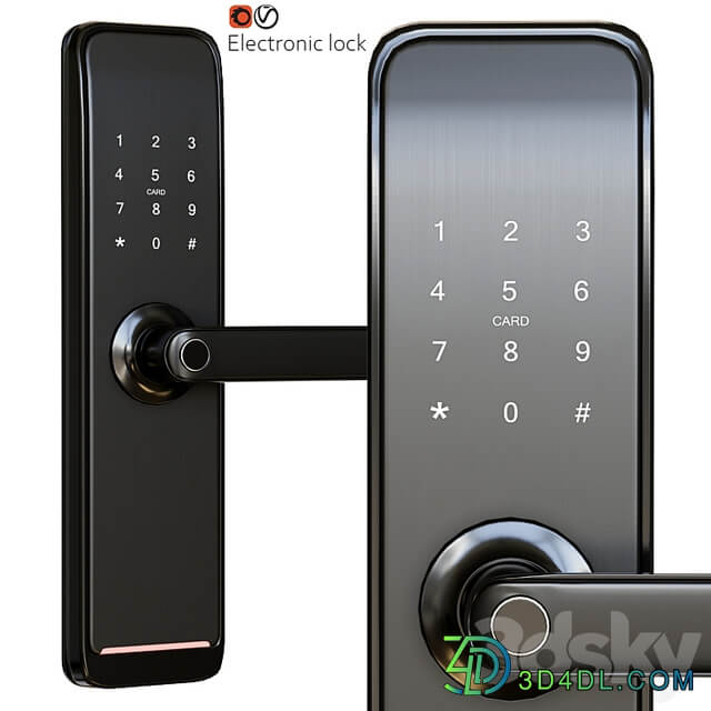 Electronic door handle lock