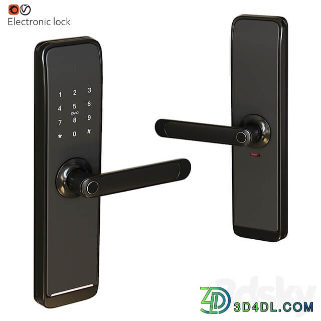 Electronic door handle lock