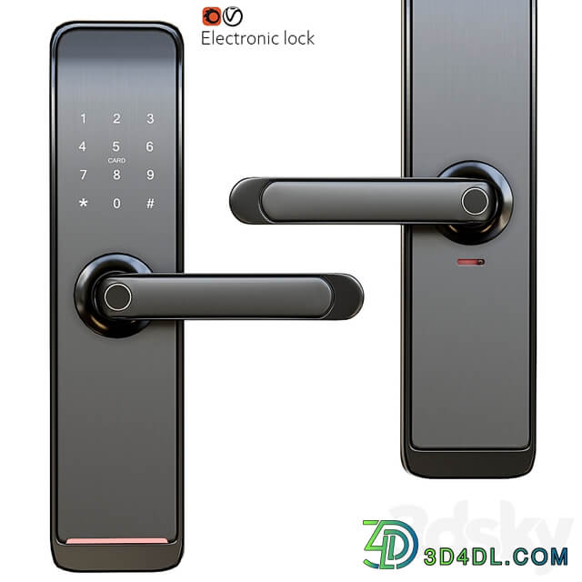 Electronic door handle lock