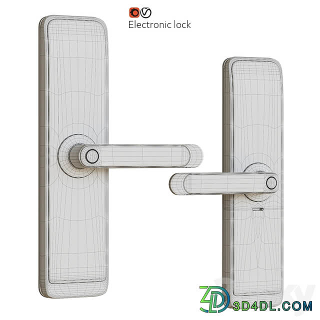 Electronic door handle lock