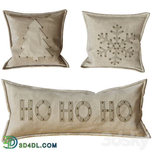 Decorative New Year's pillows