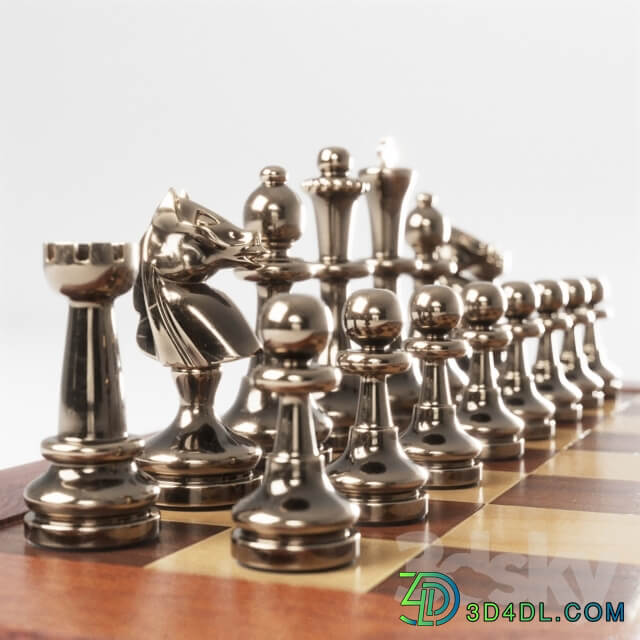 metal chess set