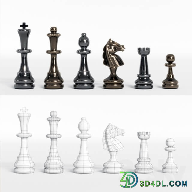 metal chess set