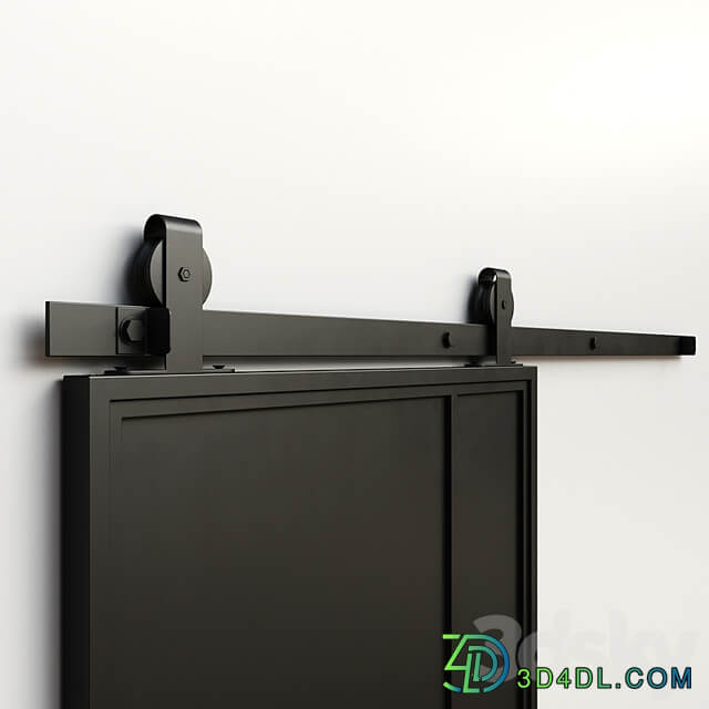 Interior door 214 sliding door