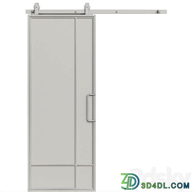 Interior door 214 sliding door