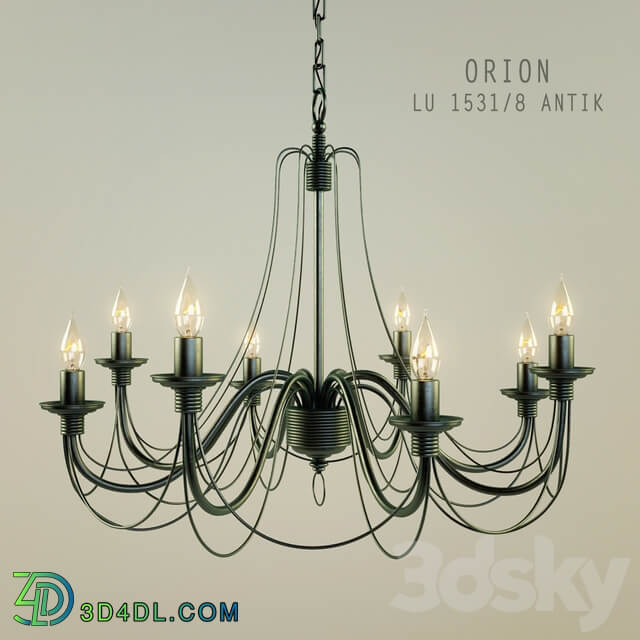 ORION LU 1531 8 Antik Pendant light 3D Models