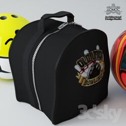 Bowling bag amp balls 