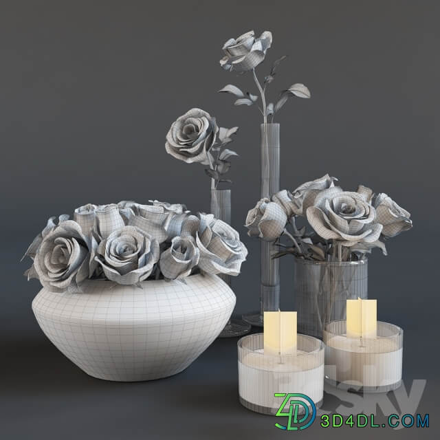 Plant Roses and candles